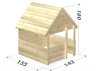 Детский деревянный домик размеры